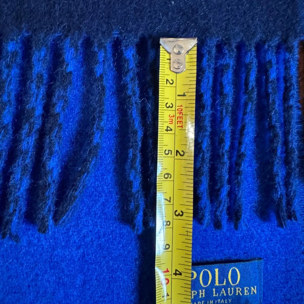 Polo Ralph Lauren Scarf Lot 2 Made in Italy Lambswool Virgin Wool Pony Logo Luxe